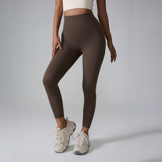 Yoga Pants Seamless Nude Feel High Waist Peach Pants Zero Sense Integrated Sports Yoga Pants Yoga Pants - Onouthati