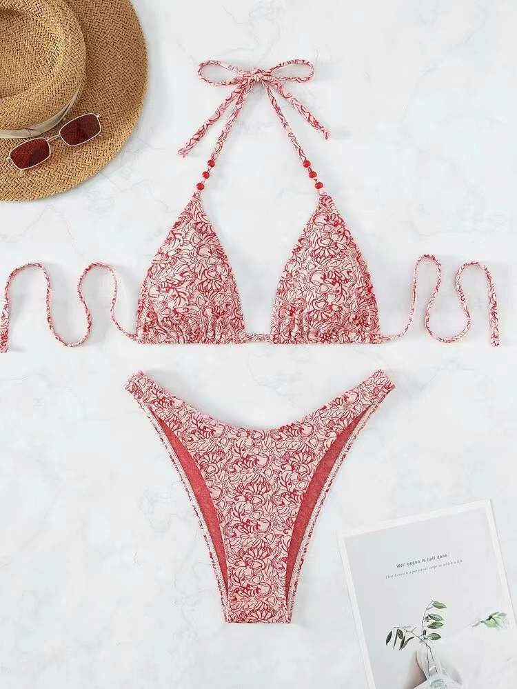 European And American Bikini Lanyard Halter For Women