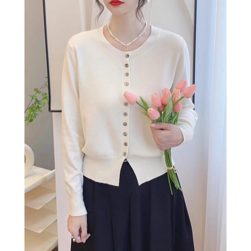 Autumn Classic Style Knitted Sweater Small Cardigan Women - Onouthati