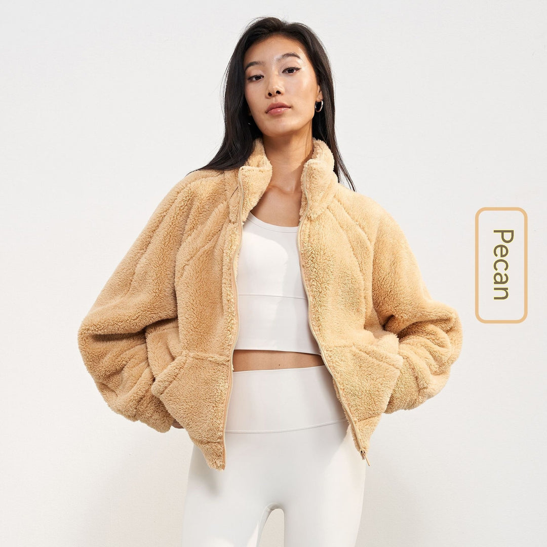 Plush Coat For Women Thickened Warm Outdoor Sports - Onouthati
