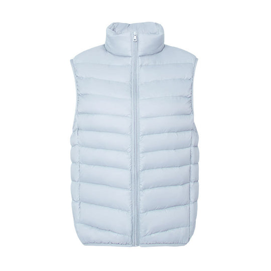 Stand Collar Outer Wear Slimming Plus Size Down Vest Vest - Onouthati