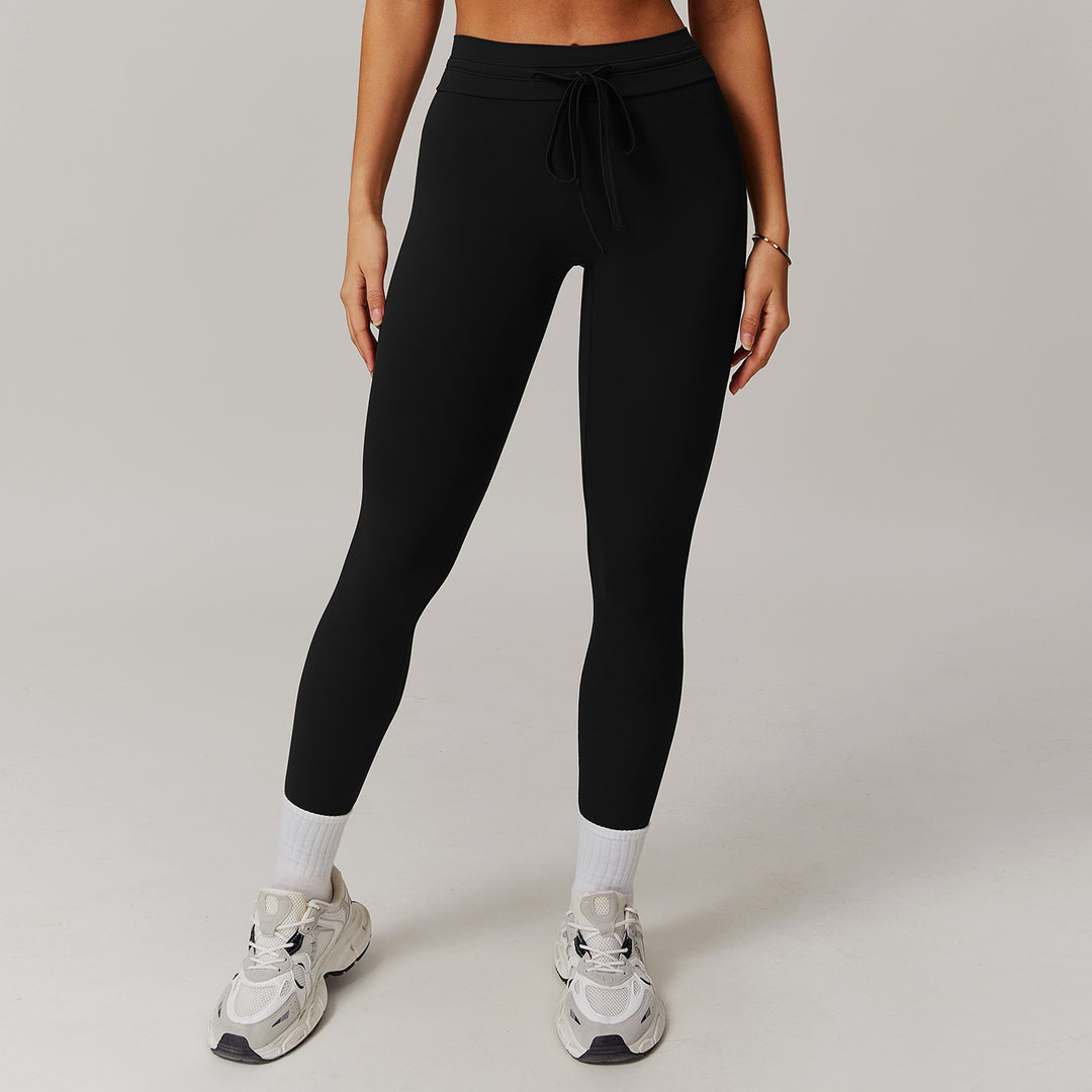 Cloud Sense High Waist Yoga Pants Belly Contracting Hip Raise Fitness Pants - Onouthati