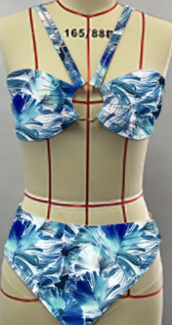 Printed Conservative European And American Swimsuit Bikini For Women - Onouthati