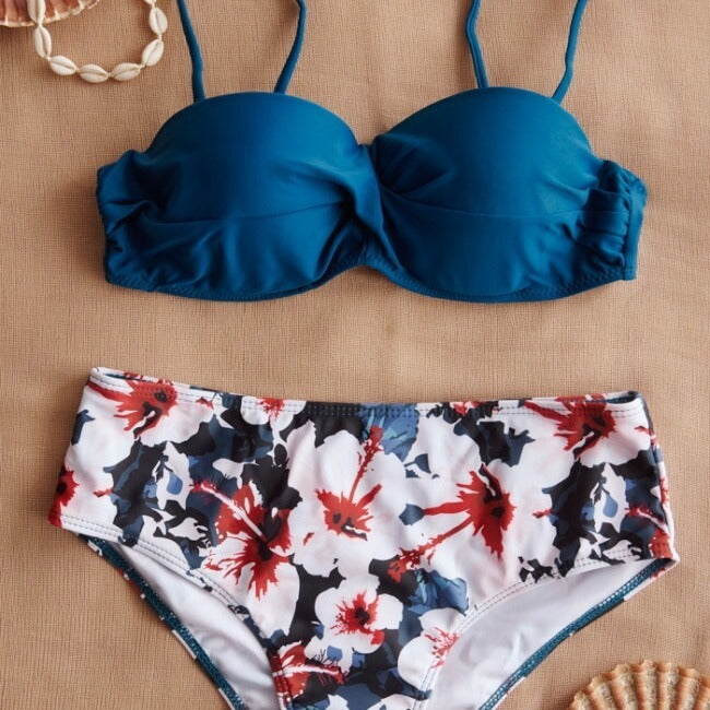 Gradient Surfing Split Bikini Swimsuit - Onouthati