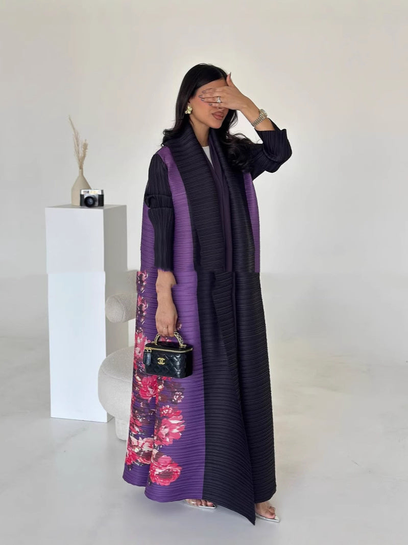 Printed Shawl Cardigan Ethnic Style Wear - Onouthati