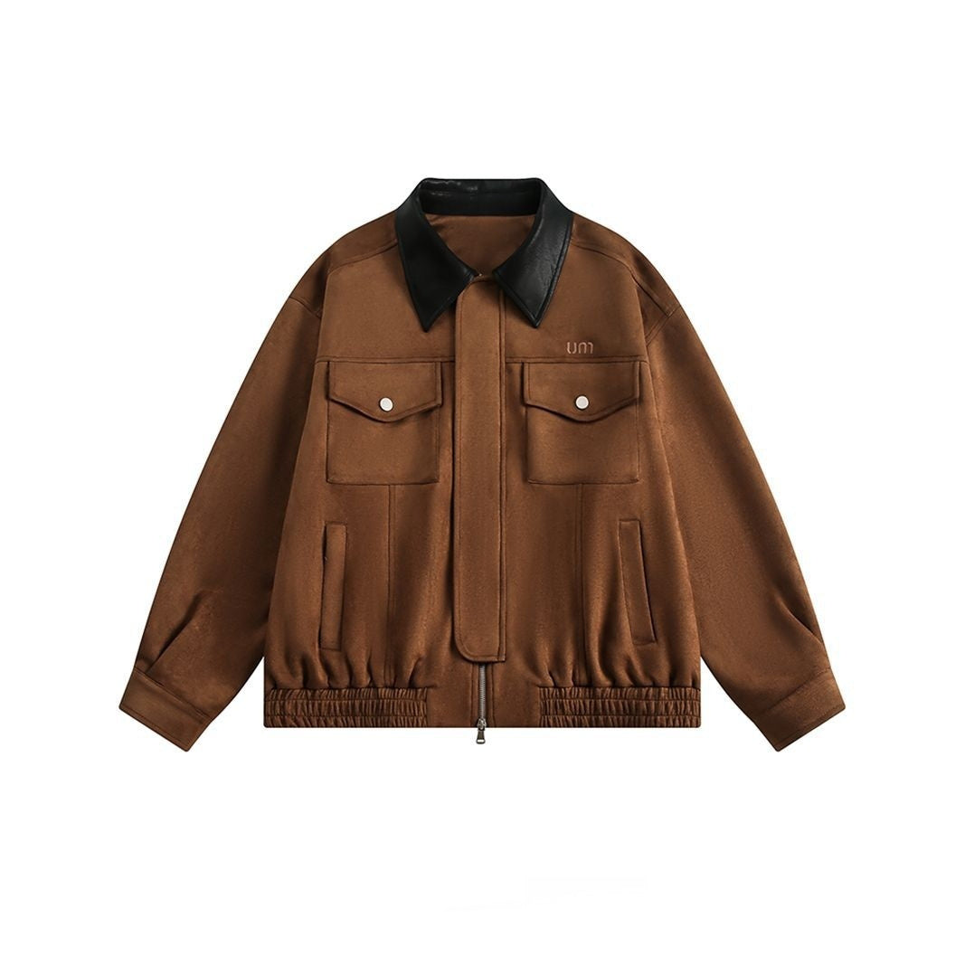 Retro Simple Loose-fitting Workwear Jacket Coat - Onouthati