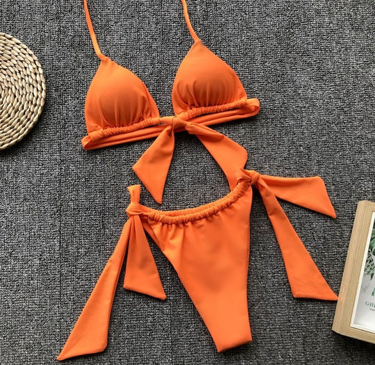 Fashion Simple Split Bikini Swimsuit For Women - Onouthati