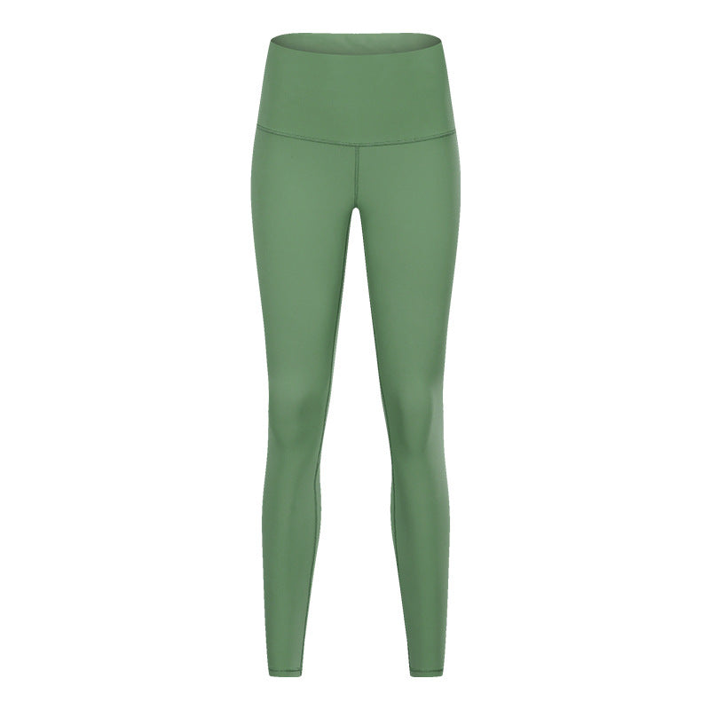 Women's Solid Color High Waist Hip Lift Stretch Yoga Pants - Onouthati