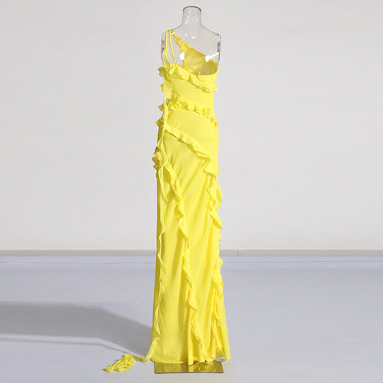 Fashion French Elegant Ribbon Split Dress Women - Onouthati