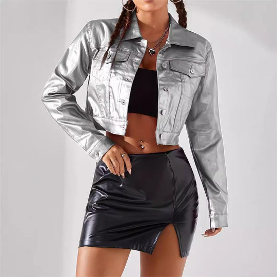 Women Fashion Street Style Coated Jacket - Onouthati