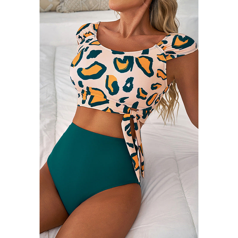 High Waist Bikini Women's Split Swimsuit - Onouthati