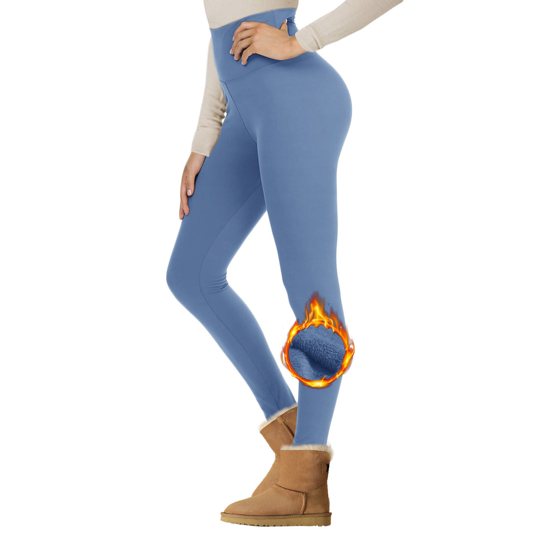 Velvet Padded Leggings High Waist Warm Hiking Workout Lady - Onouthati