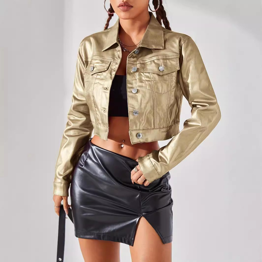 Women Fashion Street Style Coated Jacket - Onouthati