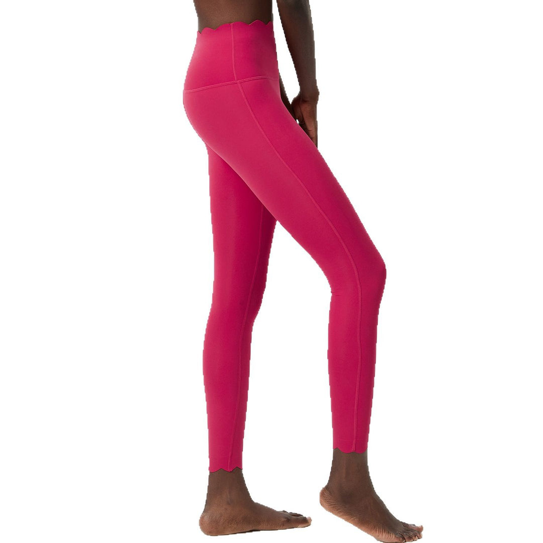 Small Wave Yoga Pants Plus Size Lycra Milk Leather Tight Trousers For Women - Onouthati