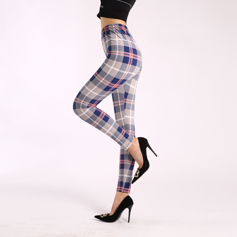 Autumn Underwear Leggings Stretch Printed High-waisted Trousers - Onouthati