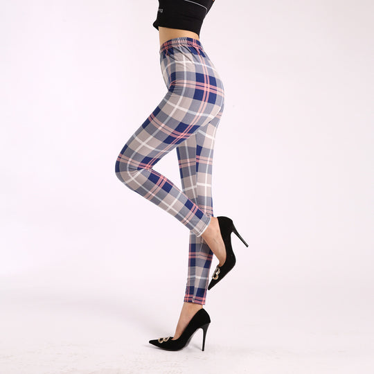 Autumn Underwear Leggings Stretch Printed High-waisted Trousers - Onouthati