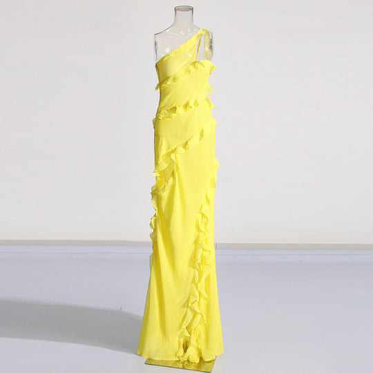 Fashion French Elegant Ribbon Split Dress Women - Onouthati