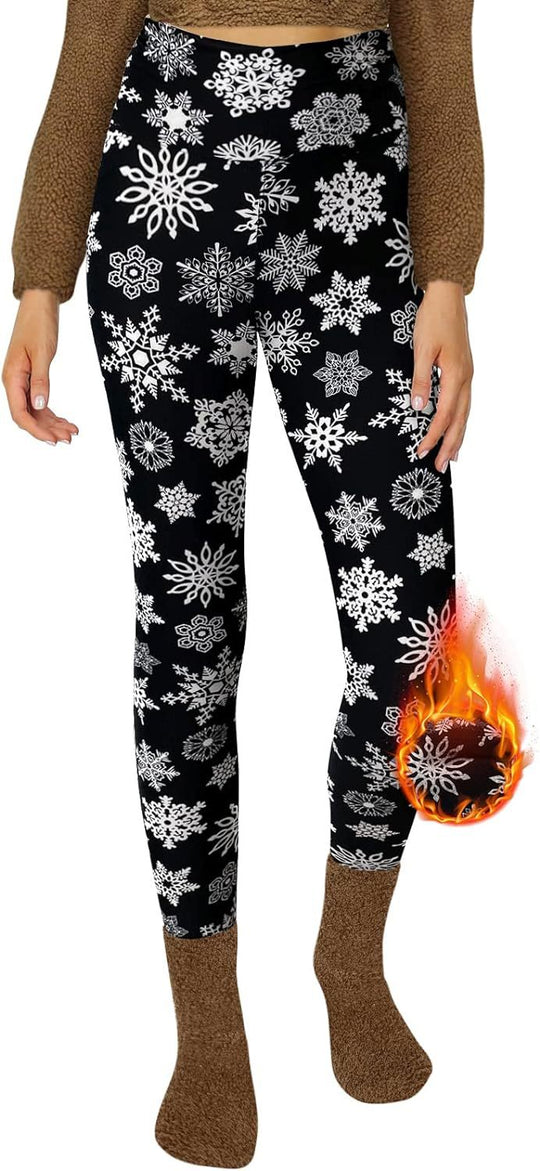 Velvet Padded Leggings High Waist Warm Hiking Workout Lady - Onouthati