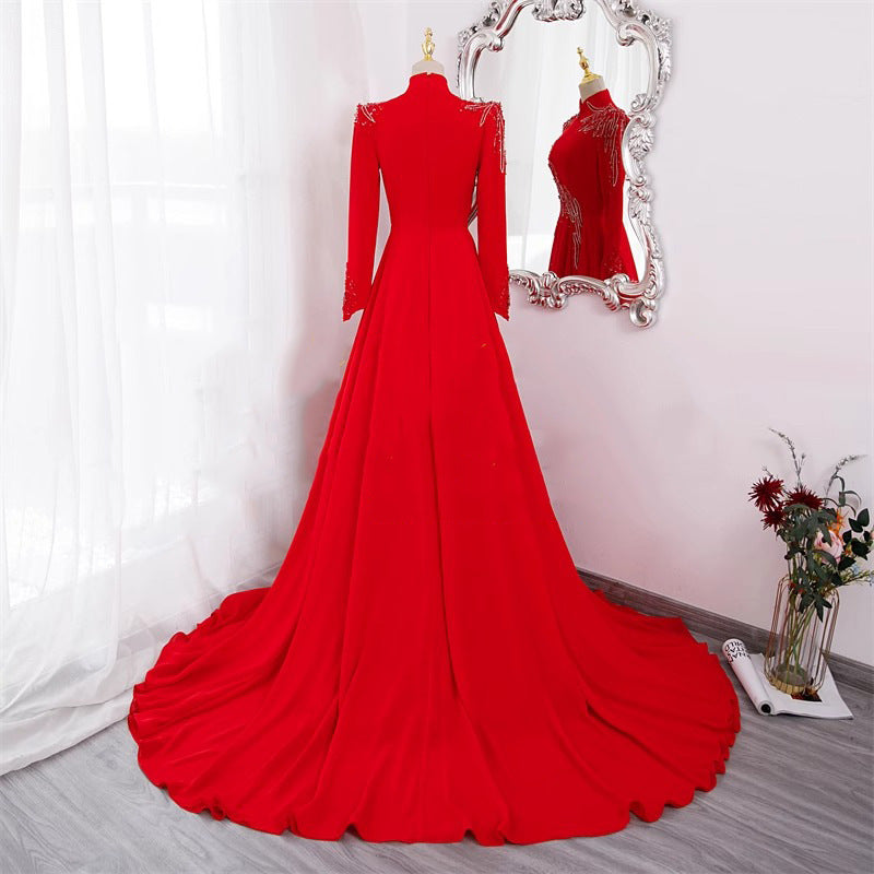 New Long Sleeve Formal Evening Party Dress - Onouthati