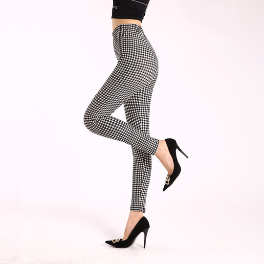 Autumn Underwear Leggings Stretch Printed High-waisted Trousers - Onouthati