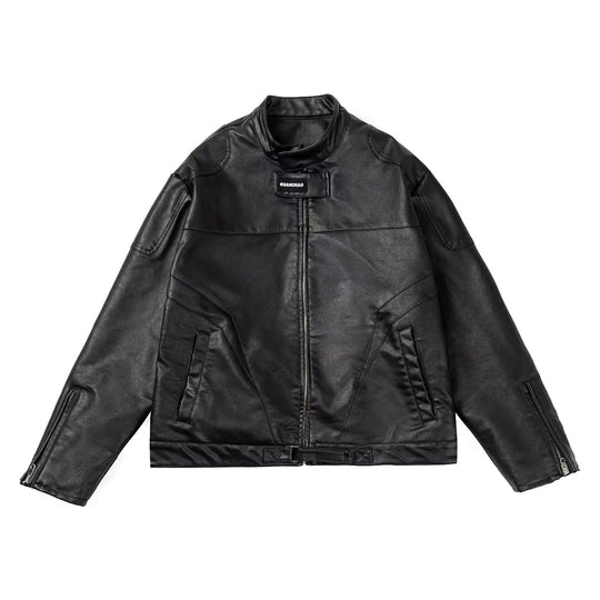 Dirty Leather Motorcycle Women's Coat - Onouthati
