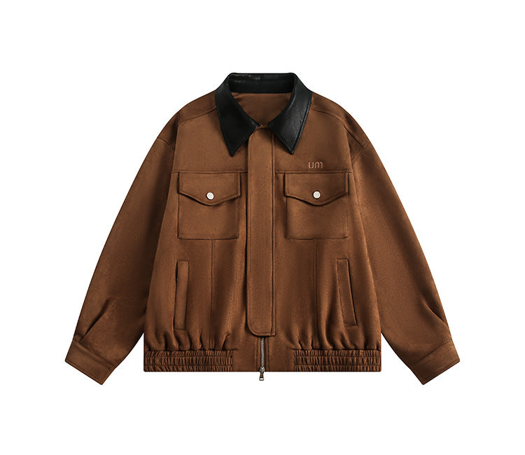 Retro Simple Loose-fitting Workwear Jacket Coat - Onouthati