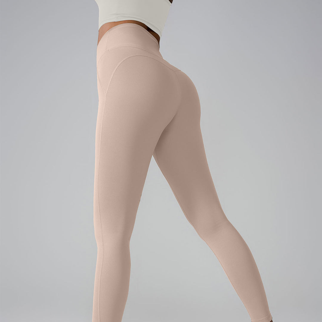 New Sports Trousers Pocket High Waist Seamless Nude Feel Yoga Pants - Onouthati