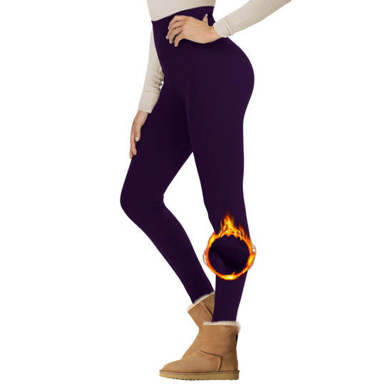 Velvet Padded Leggings High Waist Warm Hiking Workout Lady - Onouthati