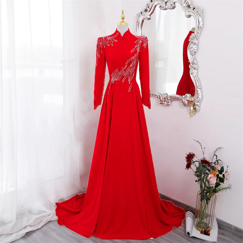 New Long Sleeve Formal Evening Party Dress - Onouthati
