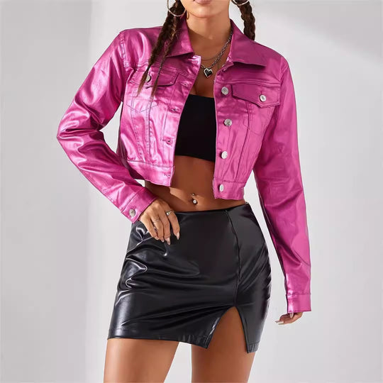Women Fashion Street Style Coated Jacket - Onouthati