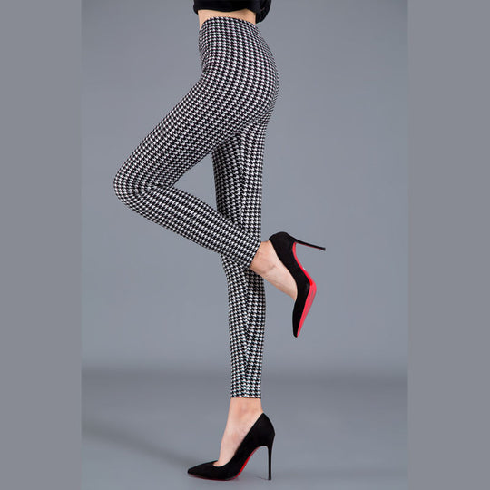 Autumn Underwear Leggings Stretch Printed High-waisted Trousers - Onouthati