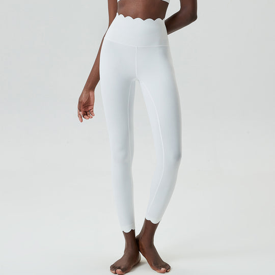 Small Wave Yoga Pants Plus Size Lycra Milk Leather Tight Trousers For Women - Onouthati