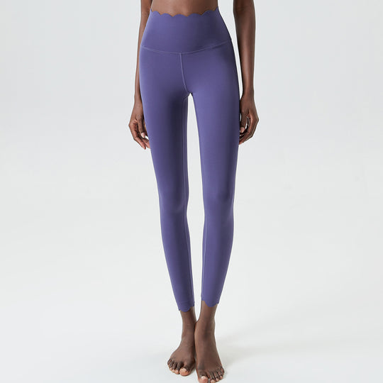Small Wave Yoga Pants Plus Size Lycra Milk Leather Tight Trousers For Women - Onouthati