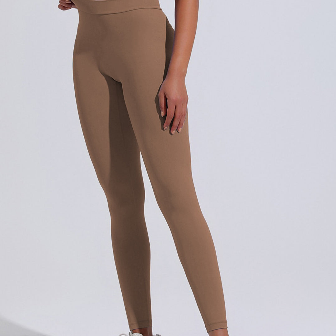 Women's Solid Color High Waist Hip Lift Outdoor Sports Seamless Yoga Pants - Onouthati