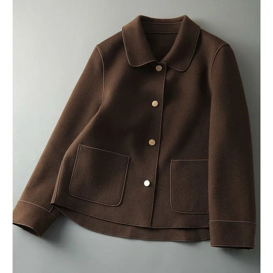 Woolen Short Coat Women's Loose All-matching Woolen Top - Onouthati