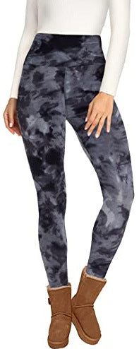 Velvet Padded Leggings High Waist Warm Hiking Workout Lady - Onouthati