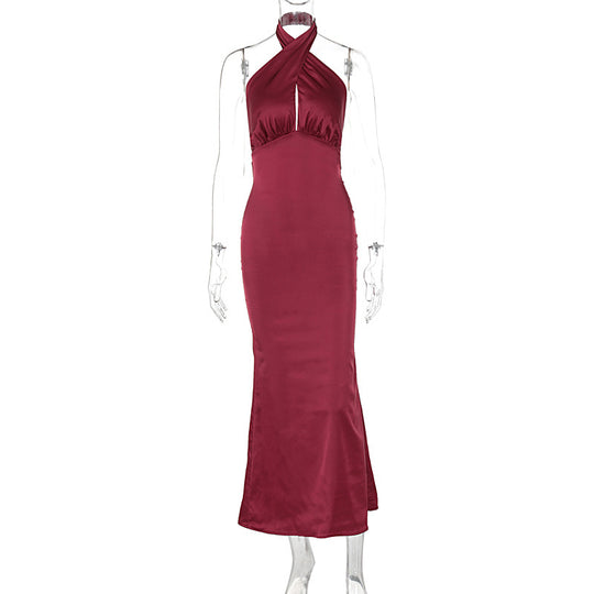 Summer Fashion Elegant Backless Sleeveless Dress - Onouthati