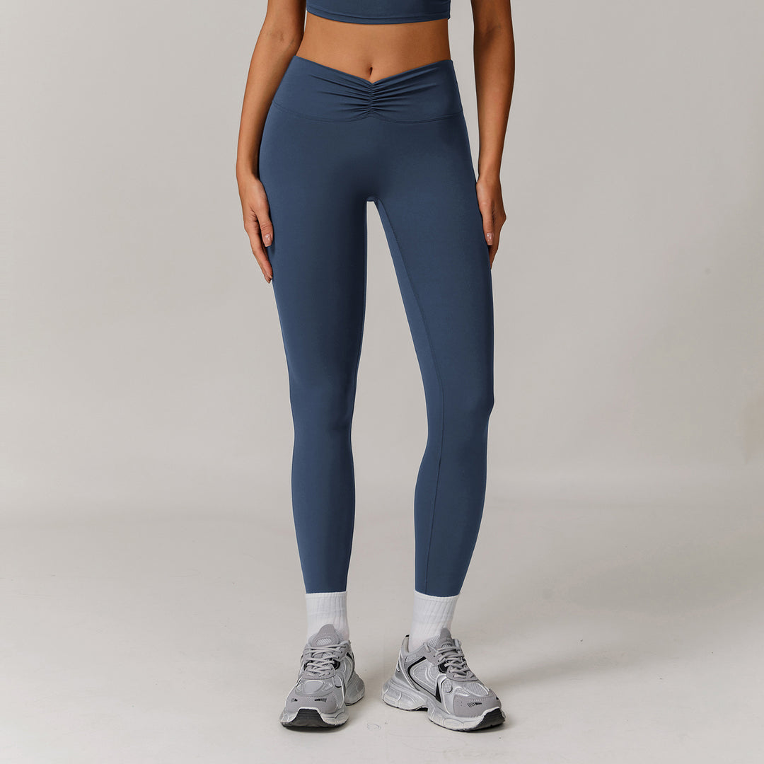 Nude Feel High Waist Hip Lift Yoga Bell-bottom Pants - Onouthati