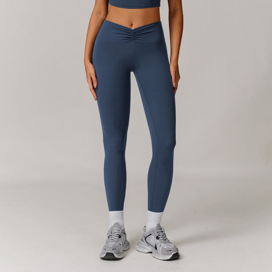 Nude Feel High Waist Hip Lift Yoga Bell-bottom Pants - Onouthati