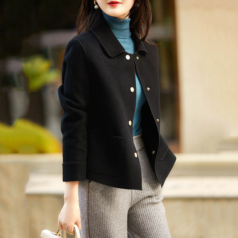 Woolen Short Coat Women's Loose All-matching Woolen Top - Onouthati