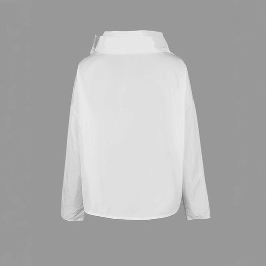 Long Sleeve Loose Stand-up Collar Jacket - Onouthati