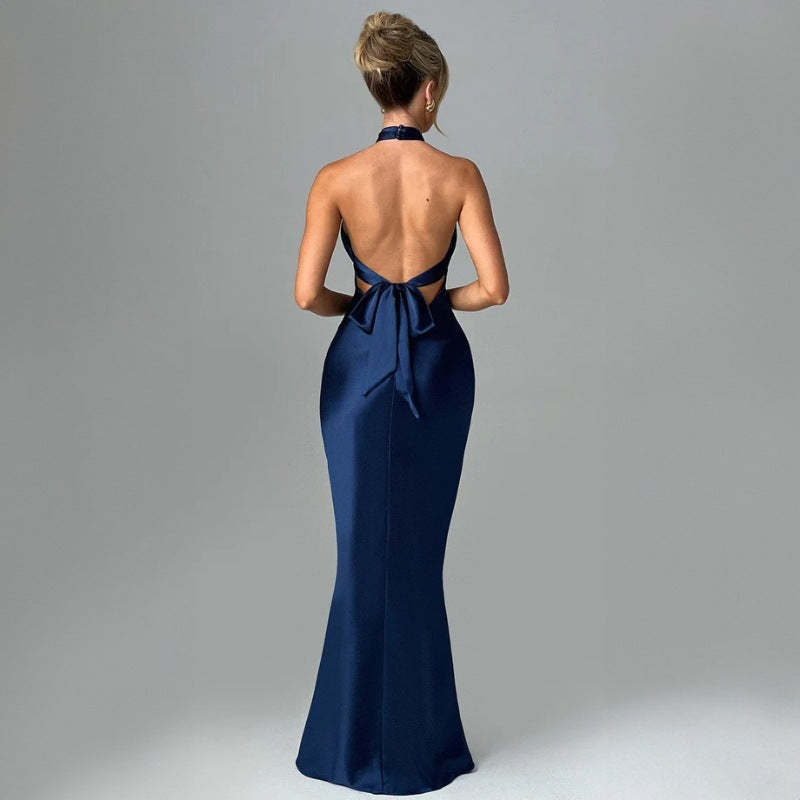 Summer Fashion Elegant Backless Sleeveless Dress - Onouthati