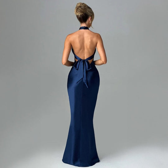 Summer Fashion Elegant Backless Sleeveless Dress - Onouthati