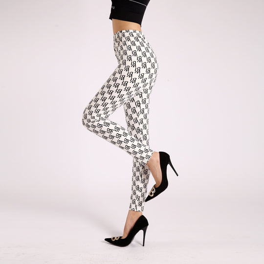 Autumn Underwear Leggings Stretch Printed High-waisted Trousers - Onouthati