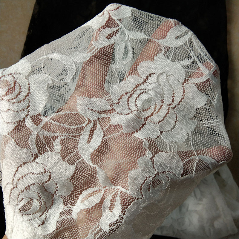 Autumn Sweet Lace Rose Hollow Leggings - Onouthati