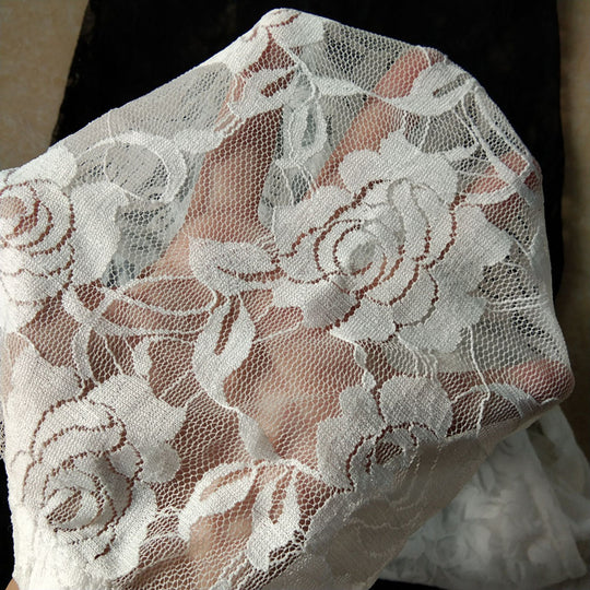 Autumn Sweet Lace Rose Hollow Leggings - Onouthati