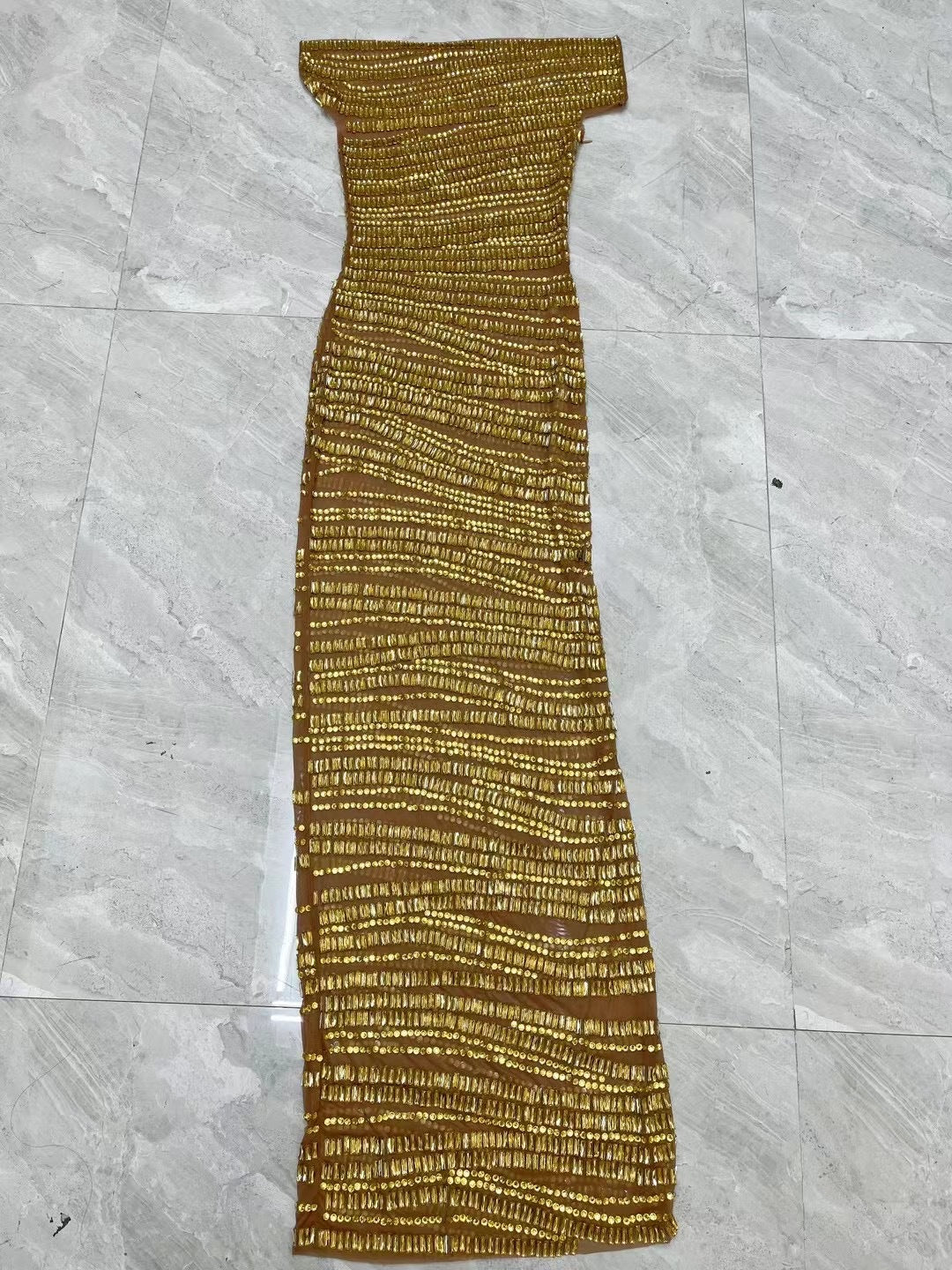 Sexy Luxury Shiny Rhinestone Dress Performance Costume Party Evening Dress - Onouthati