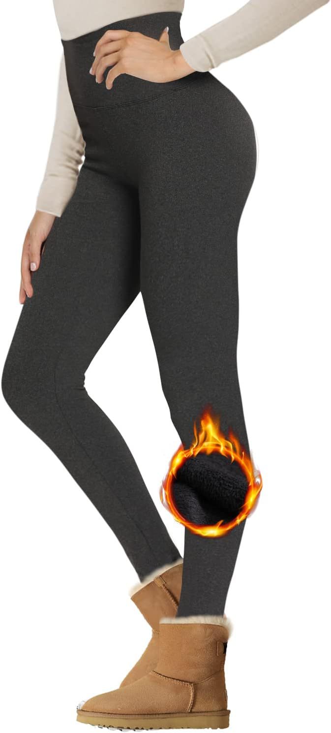 Velvet Padded Leggings High Waist Warm Hiking Workout Lady - Onouthati