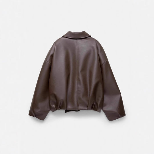 Women's Casual Solid Color American Retro Coat Jacket - Onouthati