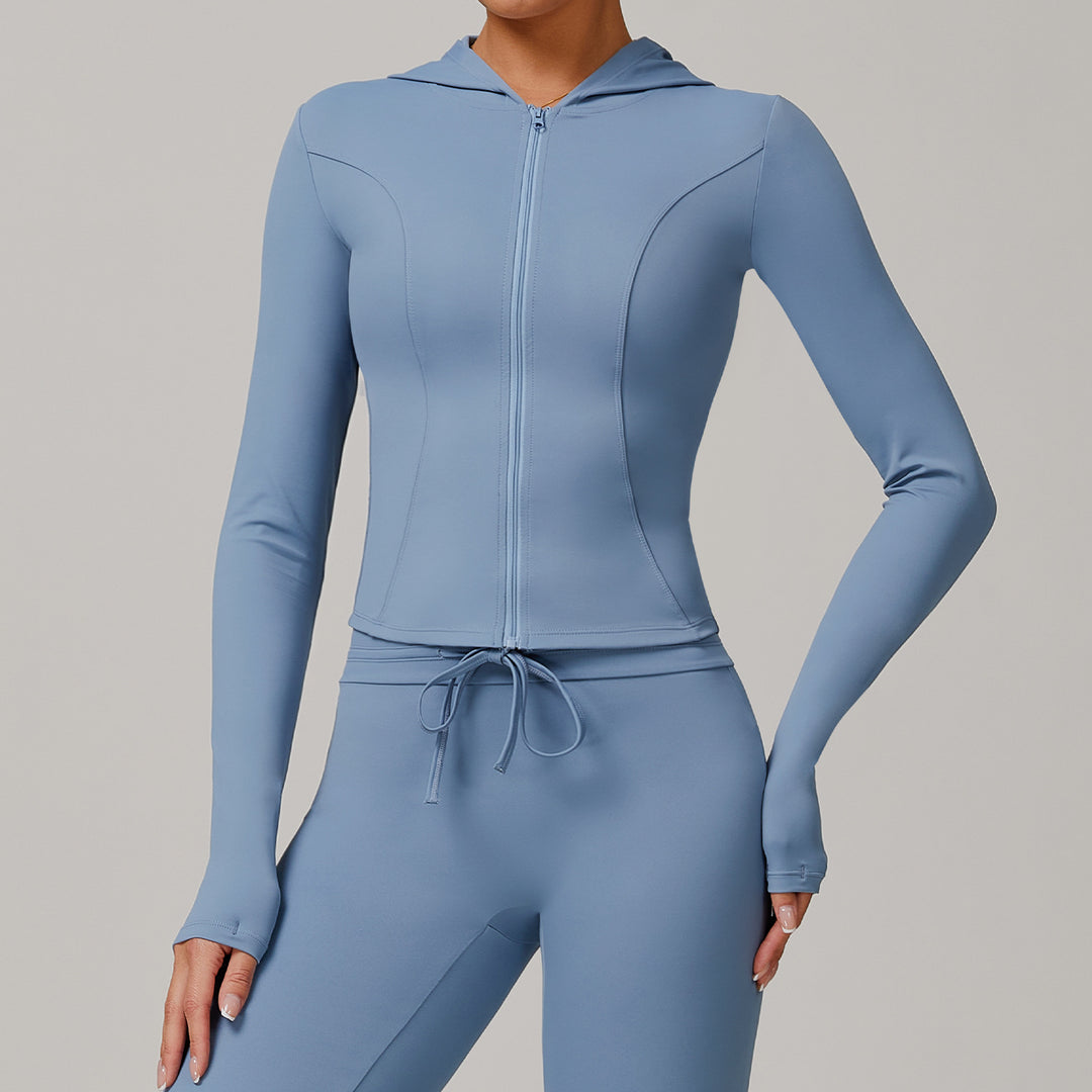 Sports Zipper Sun Protection Clothing Women's Long Sleeve Cool And Breathable - Onouthati